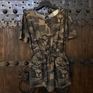 Fantastic Fawn Camouflage Short Sleeve Romper